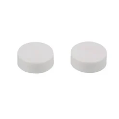Abdeckkappe weiß Ø 20 mm für Stand-WC Befestigung, 2 Stück