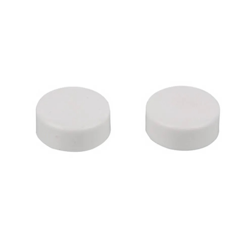 Abdeckkappe weiß Ø 20 mm für Stand-WC Befestigung, 2 Stück