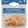 Abdeckkappen Kunststoff buchefarben Ø 8 mm 20 Stück