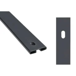Abdeckleiste anthrazitgrau für Pfosten Typ VAP 123 cm