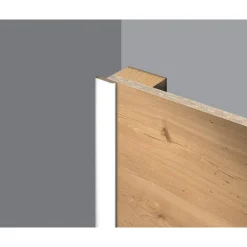 Abdeckleiste 'DecoWall AL201' weiß 2400 x 6 x 25mm