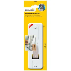 Abdeckplatte 'DUO Maxi' weiß 16 cm