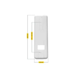 Abdeckplatte 'Flexo Maxi' weiß 10,5 - 16,0 cm