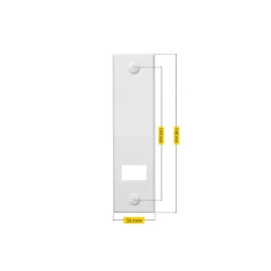 Abdeckplatte 'Standard Maxi' weiß 16 cm