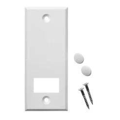 Abdeckplatte 'Standard Maxi' weiß 10,5 cm