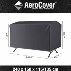 Abdeckung 'AeroCover' für Hollywoodschaukel UV-beständig & wasserabweisend 240 x 135 x 150 cm