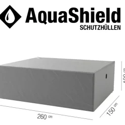 Abdeckung 'AquaShield' für Gartenmöbelset wasserabweisend 260 x 150 x 100 cm