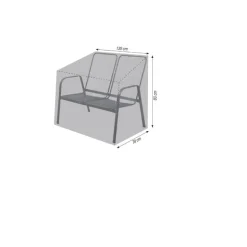 Abdeckung für Gartenbank 130 x 89 x 78 cm
