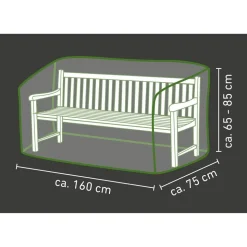 Abdeckung für Gartenbänke wasserabweisend & UV-beständig 160 x 85 x 75 cm