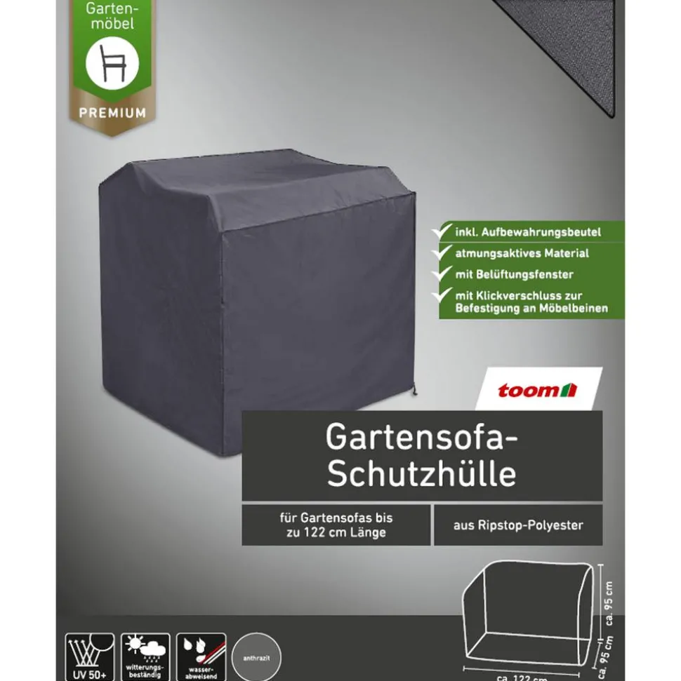 Abdeckung für Gartensofa wasserabweisend & UV-beständig 122 x 95 x 95 cm