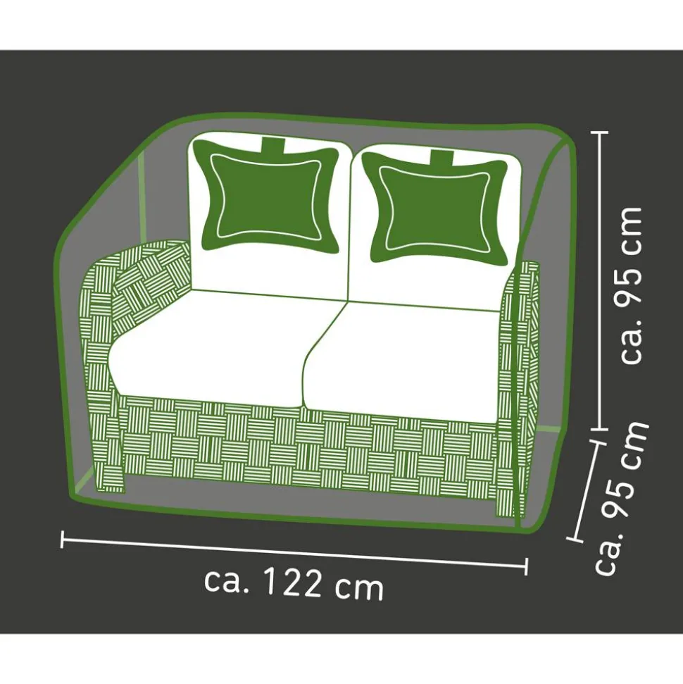 Abdeckung für Gartensofa wasserabweisend & UV-beständig 122 x 95 x 95 cm