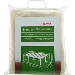 Abdeckung für Gartentisch wasserabweisend 100 x 75 x 150 cm
