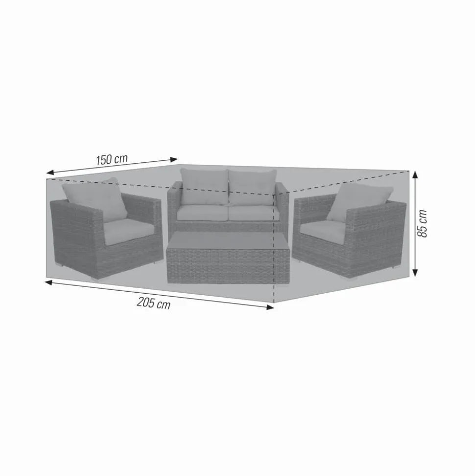 Abdeckung für Loungemöbelset wasserabweisend & frostsicher 150 x 85 x 205 cm