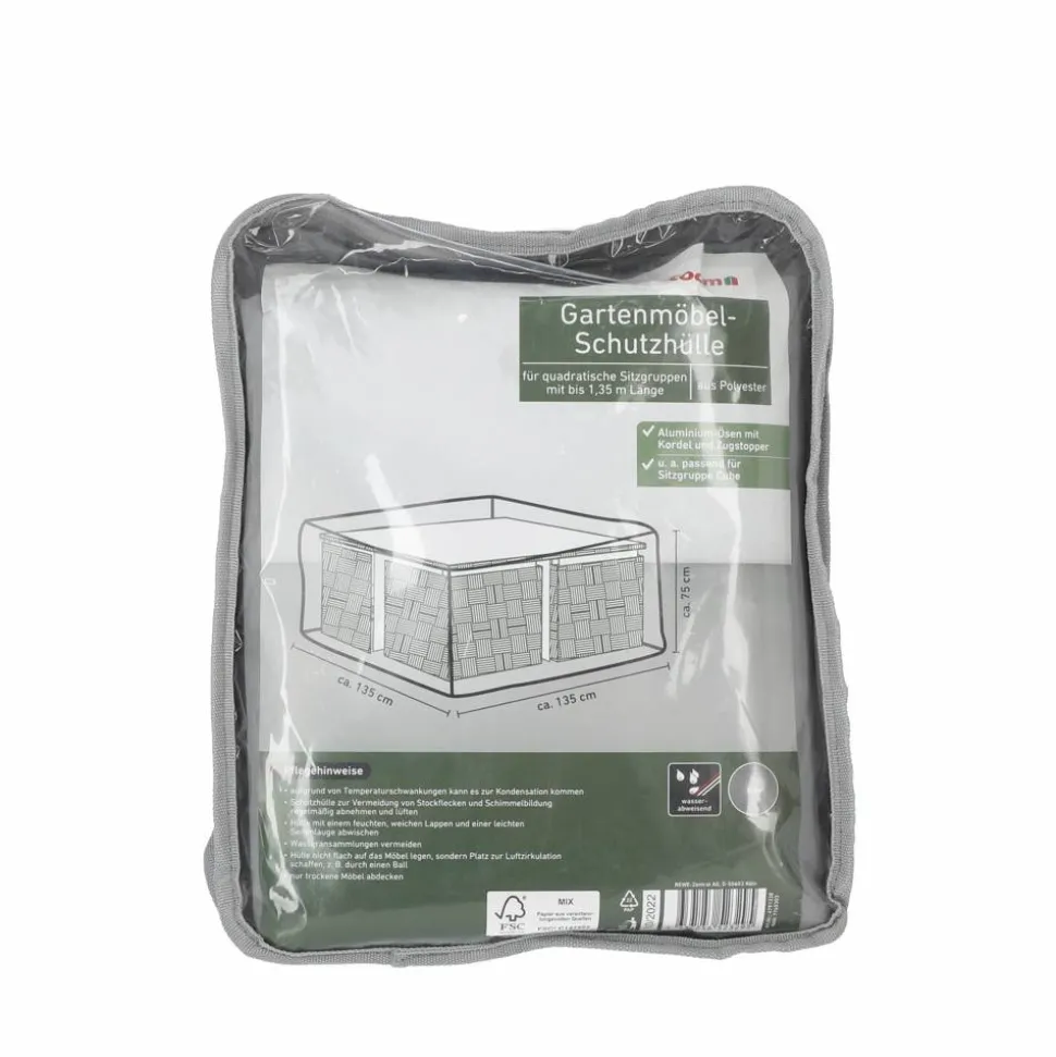 Abdeckung für Sitzgruppe wasserabweisend 135 x 75 x 135 cm