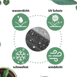 Abdeckung für Strandkorb wasserabweisend & frostsicher 79 x 165 x 160 cm