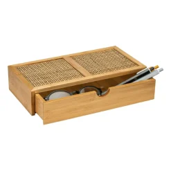 Ablagebox 'Allegre' Bambus/Rattan mit Schublade 28 x 14 x 6 cm