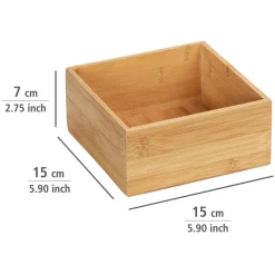 Ablagebox 'Terra' Bambus 15 x 7 x 15 cm