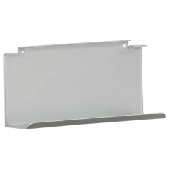 Ablage für Glasboden 20 x 10 x 6,5 cm silbergrau