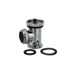 Ablauf-T-Stück Messing verchromt 1 1/4", für Siphon