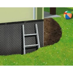 Abschlussprofil 'Fondaline 400' schwarz 200 cm