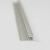 Abschlussprofil für Rückwandplatten, eckig, alu silber matt, 2550 mm
