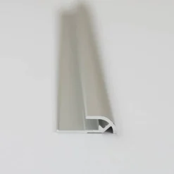 Abschlussprofil für Rückwandplatten, rund, alu silber matt, 2550 mm