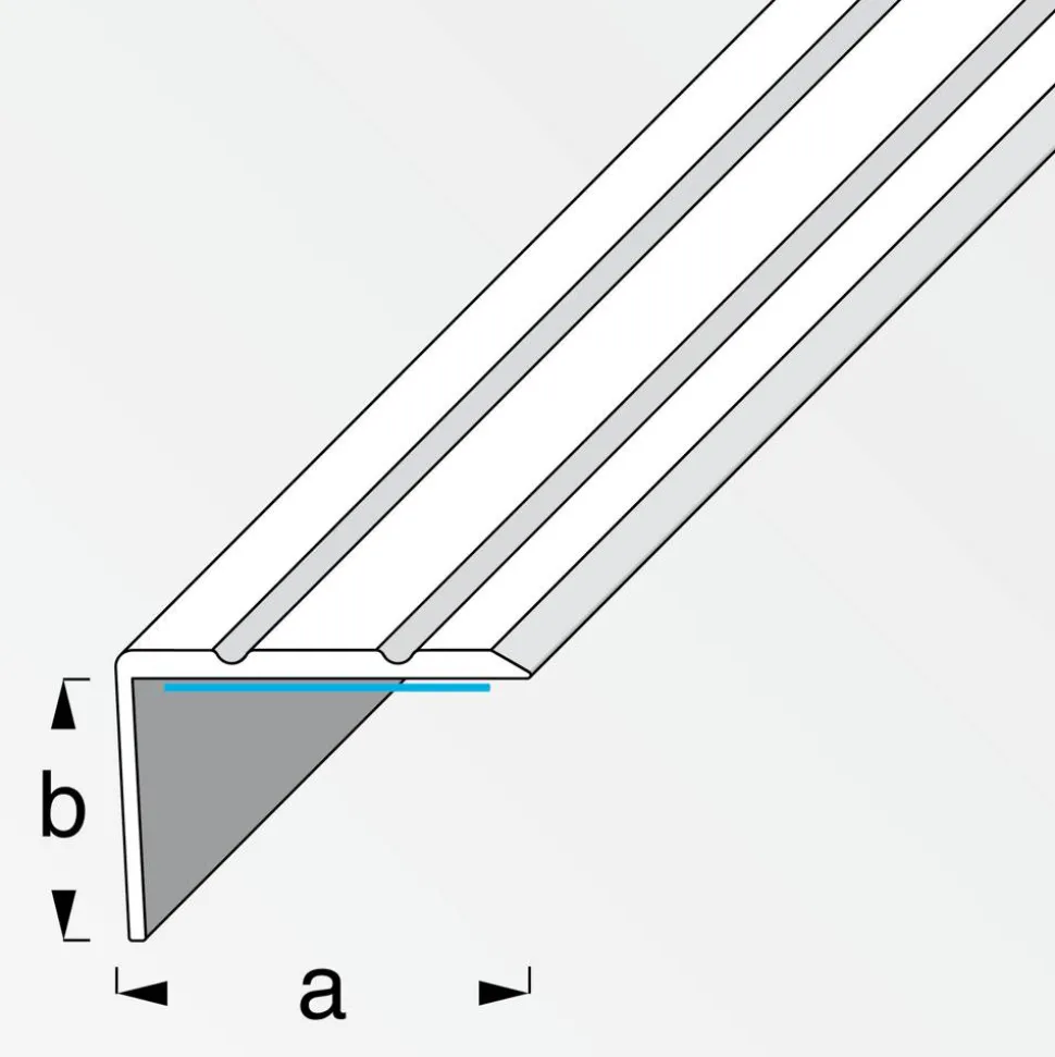 Abschlussprofil 'clipstech®' Aluminium titanfarben 1000 x 25 mm