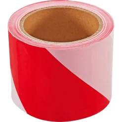 Absperrband rot/weiß 8 cm x 100 m