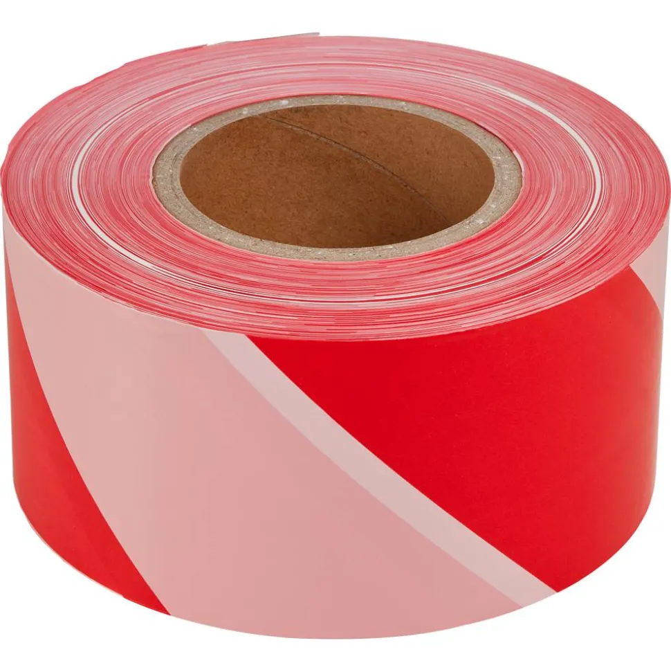 Absperrband rot/weiß 8 cm x 500 m