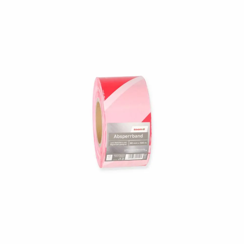 Absperrband rot/weiß 8 cm x 500 m