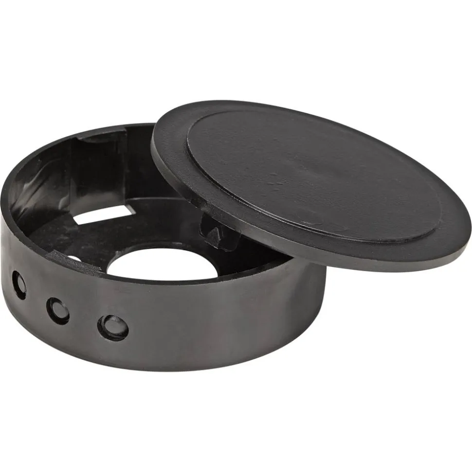 Abzweigbaldachin schwarz 75 mm
