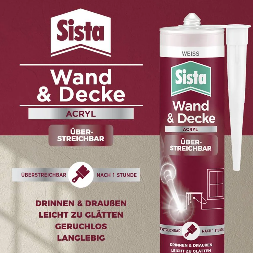 Acryl-Fugendichtmasse 'Wand & Decke' weiß 280 ml