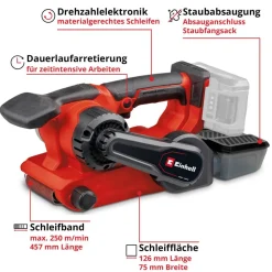 Akku-Bandschleifer 'TP-BS 18/457 Li BL - Solo' ohne Akku