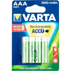 Akku-Batterie AAA NiMH wiederaufladbar 4 Stück