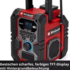 Akku-Baustellenradio 'TE-CR18Li Solo' DAB+FM mit Bluetooth 18 V ohne Akku und Ladegerät