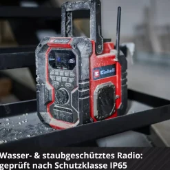 Akku-Baustellenradio 'TE-CR18Li Solo' DAB+FM mit Bluetooth 18 V ohne Akku und Ladegerät