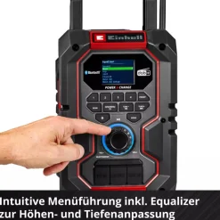 Akku-Baustellenradio 'TE-CR18Li Solo' DAB+FM mit Bluetooth 18 V ohne Akku und Ladegerät