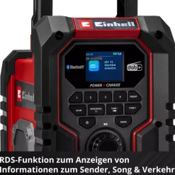 Akku-Baustellenradio 'TE-CR18Li Solo' DAB+FM mit Bluetooth 18 V ohne Akku und Ladegerät