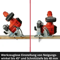Akku-Handkreissäge 'TE-CS 18/150 Li - Solo' 18 V ohne Akku, Ø 150 mm