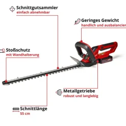 Akku-Heckenschere 'GC-CH 1855/1 Li Kit' mit Akku und Ladegerät