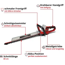 Akku-Heckenschere 'GE-CH 18/60 Li-Solo' 60 cm 18 V ohne Akku