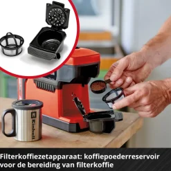 Akku-Kaffeemaschine 'TE-CF 18 Li-Solo' ohne Akku und Ladegerät