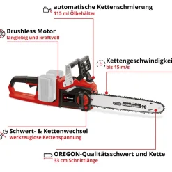 Akku-Kettensäge 'GP-LC 36/35 Li-Solo' ohne Akku 36 V 35 cm