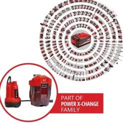 Akku-Klarwasserpumpe 'GE-SP 18 Li' Power X-Change 18 W 5000 l/h