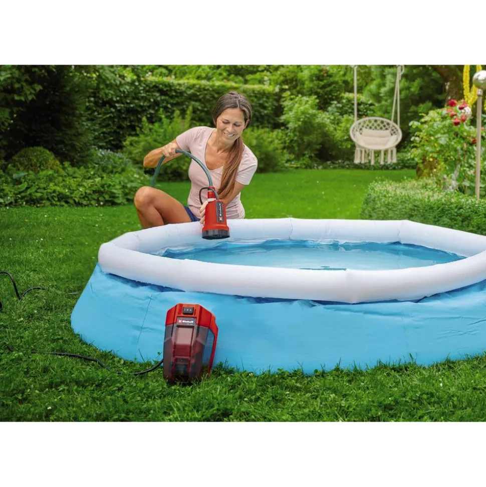 Akku-Klarwasserpumpe 'GE-SP 18 LL Li' 4500 l/h mit Akku und Ladegerät