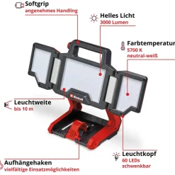 Akku-Lampe 'TP-CL 18/3000 Li Set - Solo' 18 V 3000 lm ohne Akku