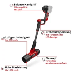 Akku-Laubbläser 'Professional GP-LB 36/270 Li E BL-Solo' ohne Akku und Ladegerät