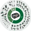 Akku-Laubbläser 'UniversalLeafBlower SET 18V-130' mit Akku und Ladegerät