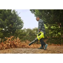 Akku-Laubgebläse 'RY18BLXD-150 ONE+ HP Whisper™ Brushless' 18 V mit Akku und Ladegerät