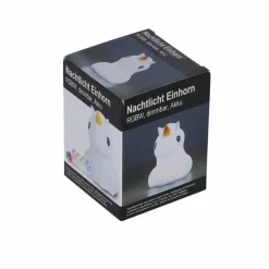 Akku-LED-Nachtlicht 'Einhorn' weiß 12 cm, mit Farbwechsler